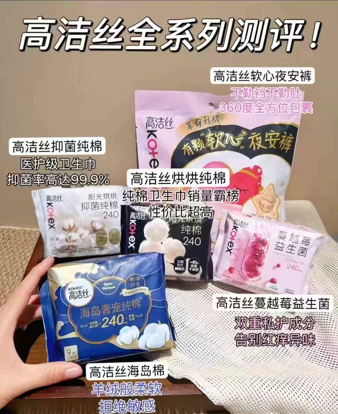 高洁丝卫生巾任选6件 38.3元 - 线报酷