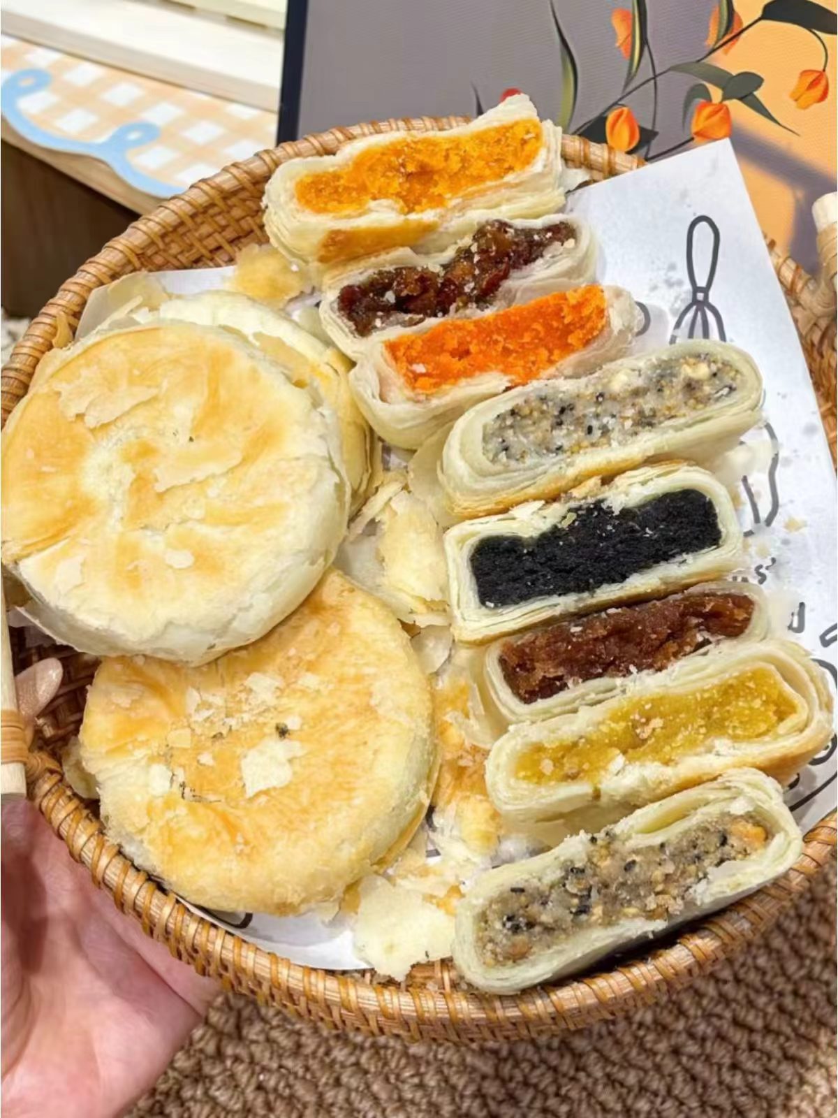圆月福黄庄月饼300g共5块 9.5元 - 折送网