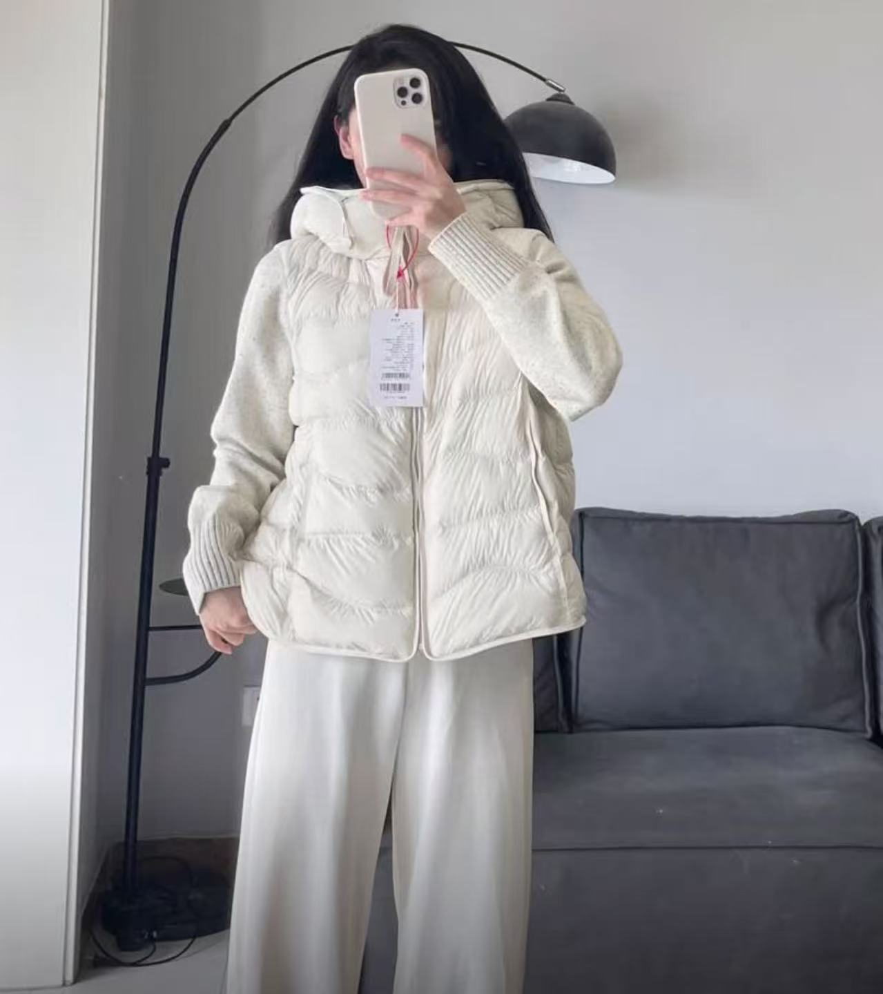 鸭鸭新款假两件羽绒服针织拼接款 199元 - 86线报