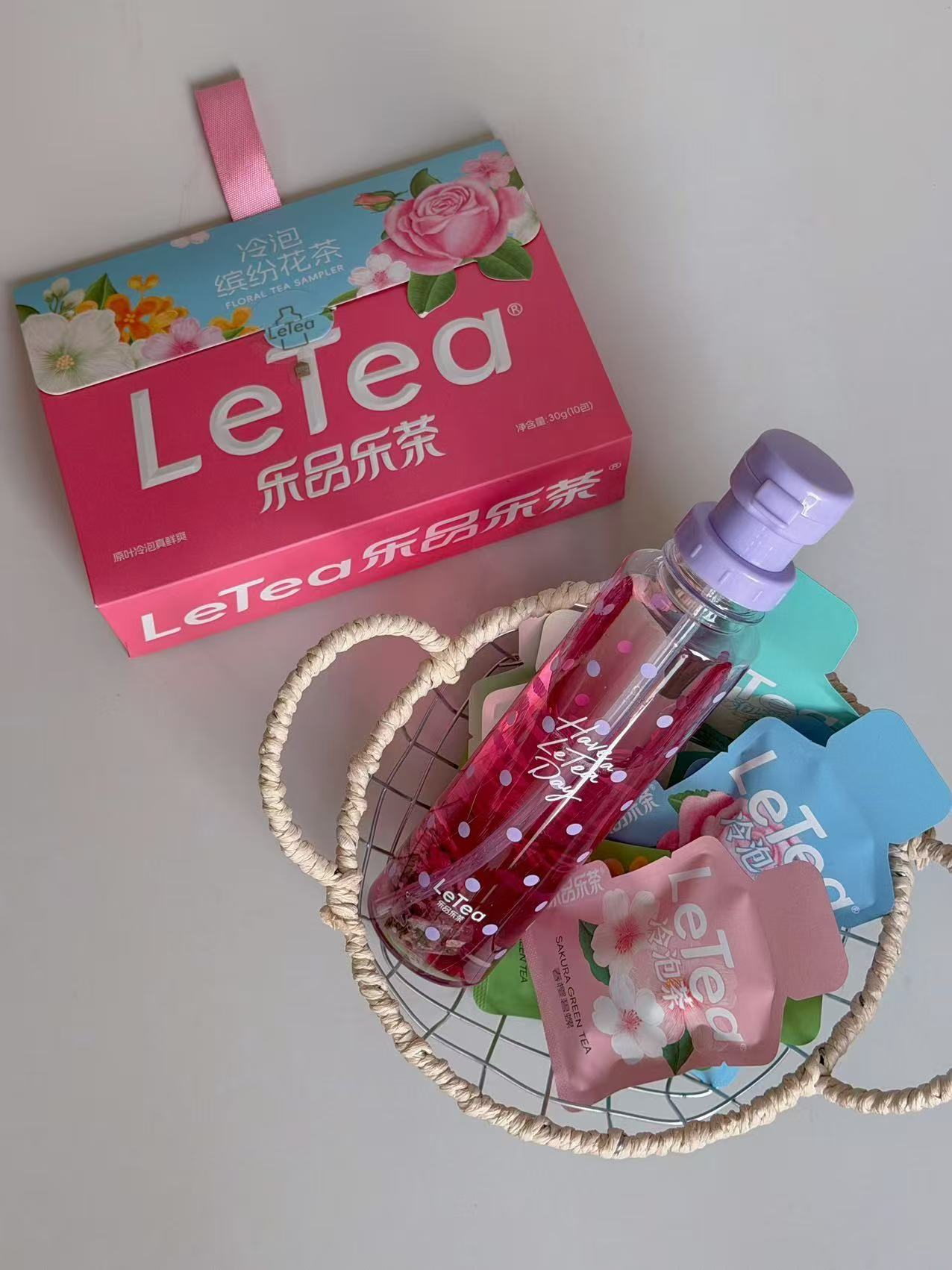 LeTea乐品乐茶冷热双泡茉莉花茶水果茶包冷泡茶送波点吸管杯 28.6元 - 86线报