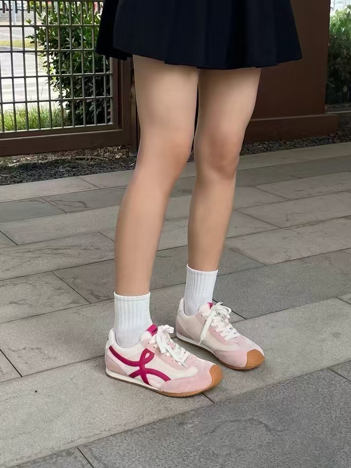天美意彩虹夹心糖内增高厚底阿甘德训鞋女网面透气休闲运动鞋 201元 - 线报酷
