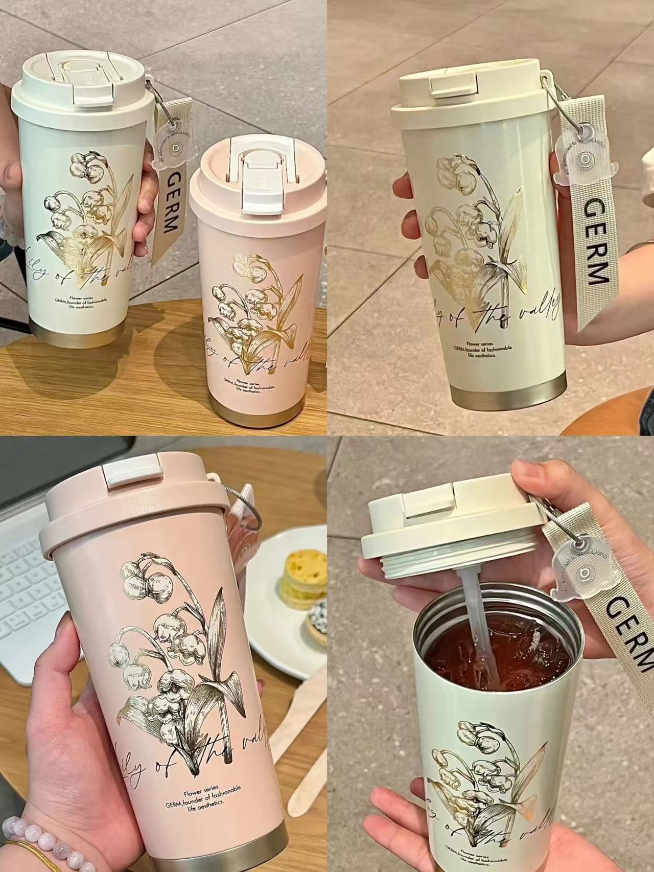 铃兰保温杯吸管双饮白色500ml 10.8元 - 86线报 铃兰保温杯吸管双饮白色500ml 10.8元 - 86线报
