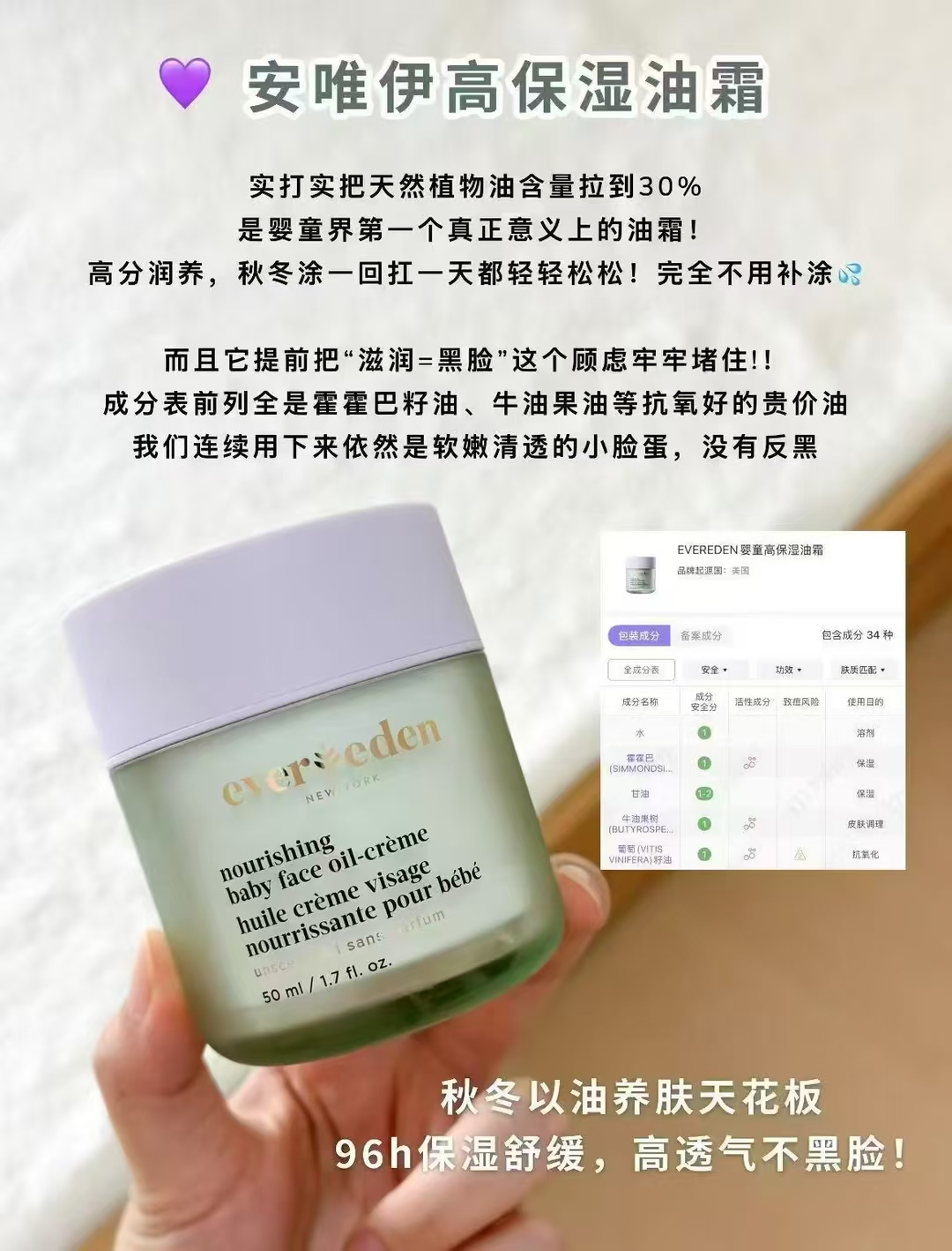 安唯伊婴儿温和高保湿油霜50ml+赠40ml 166元 - 86线报
