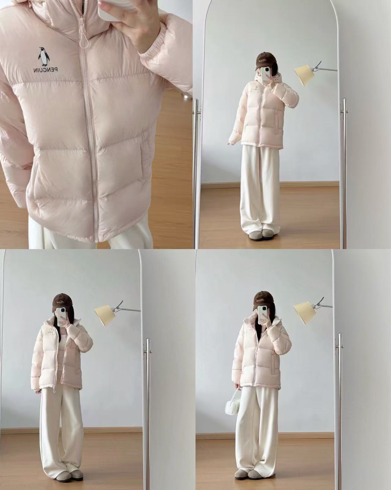 企鹅雪泡芙户外羽绒服女装26秋冬新款防风短款保暖连帽面包服 286元 - 线报酷