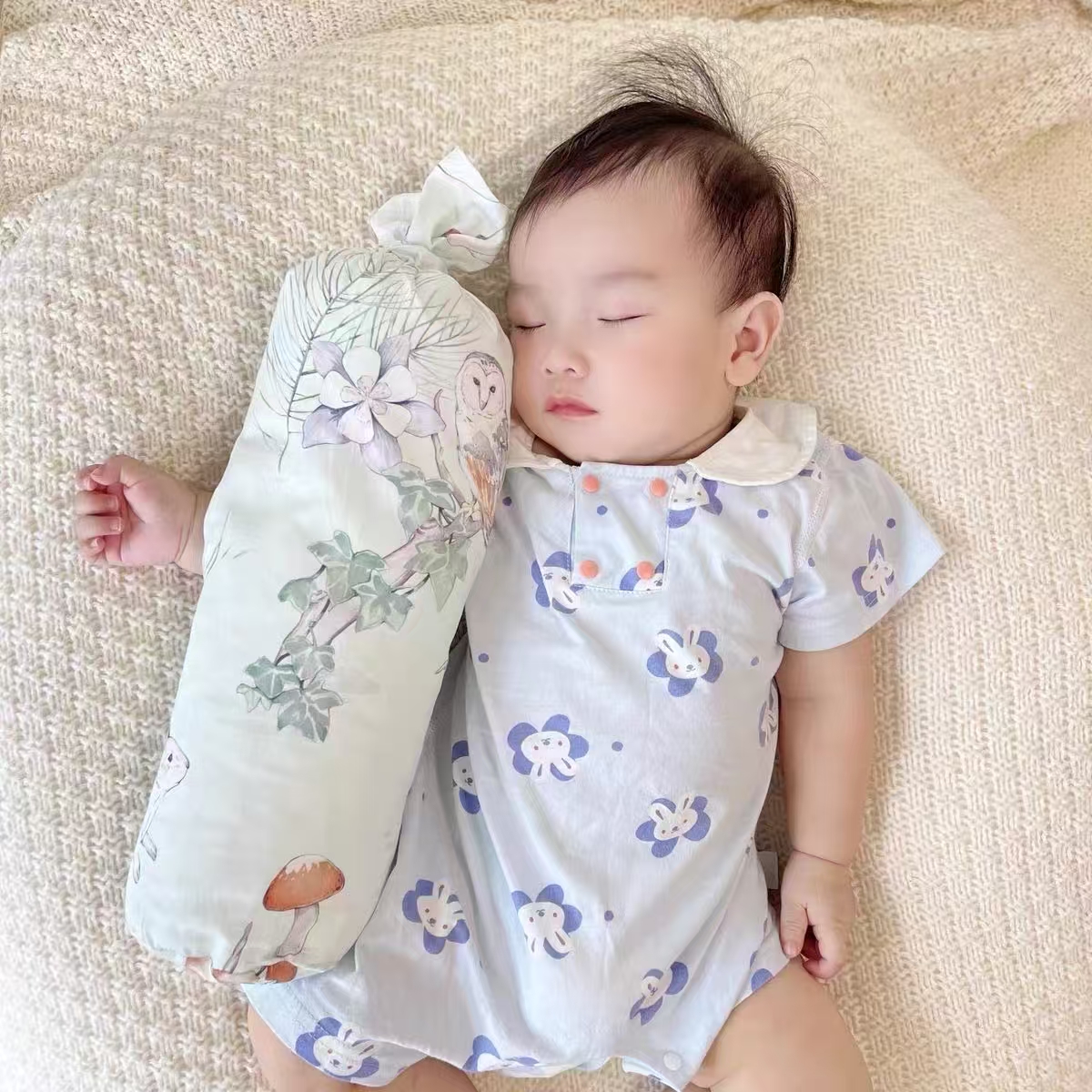 嫚熙婴儿糖果枕多功能防摔神器睡觉抱枕档枕新生儿枕头 39.9元 - 86线报