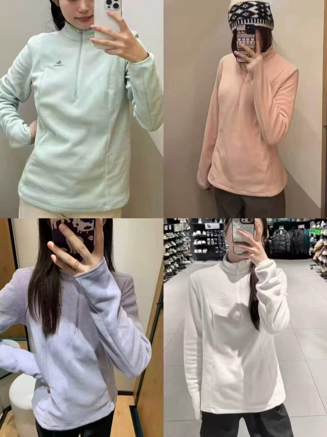 迪卡侬女款抓绒衣户外徒步冲锋衣内胆运动保暖摇粒绒内胆ODF 61元 - 线报酷