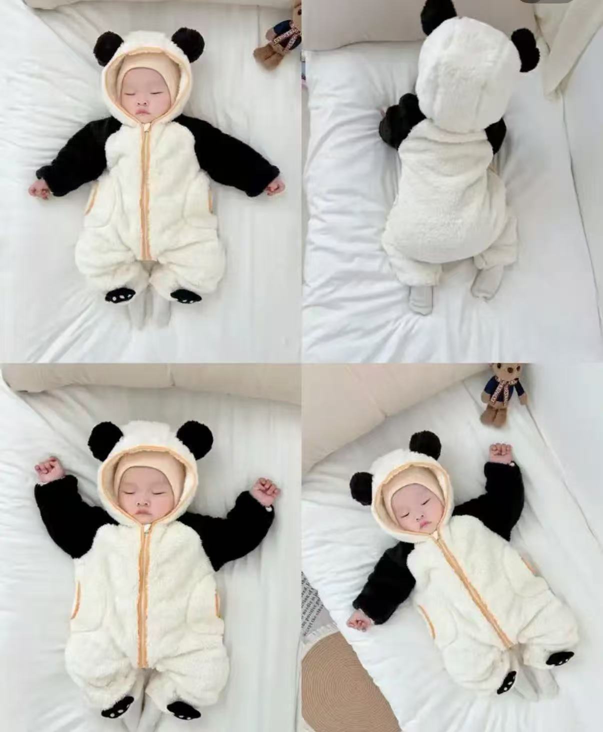 巴拉巴拉婴儿连体衣珊瑚绒秋冬装奶白大熊猫80cm 42.6元 - 线报酷 巴拉巴拉婴儿连体衣珊瑚绒秋冬装奶白大熊猫80cm 42.6元 - 线报酷