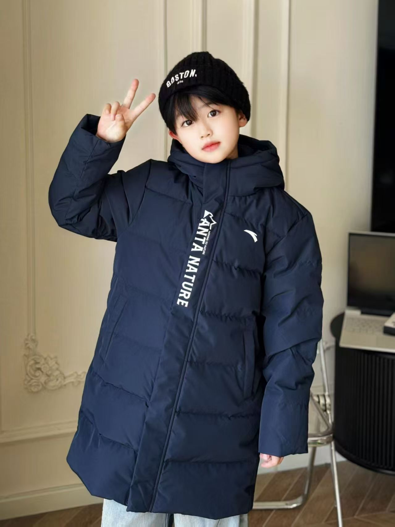 安踏儿童中长款羽绒服180 155元 - 线报酷 安踏儿童中长款羽绒服180 155元 - 线报酷