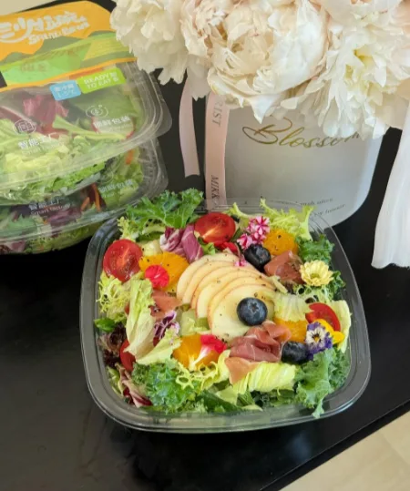 一号农场16种蔬果即食冰草混合蔬菜沙拉新鲜生菜解腻管理期代餐 图片 3