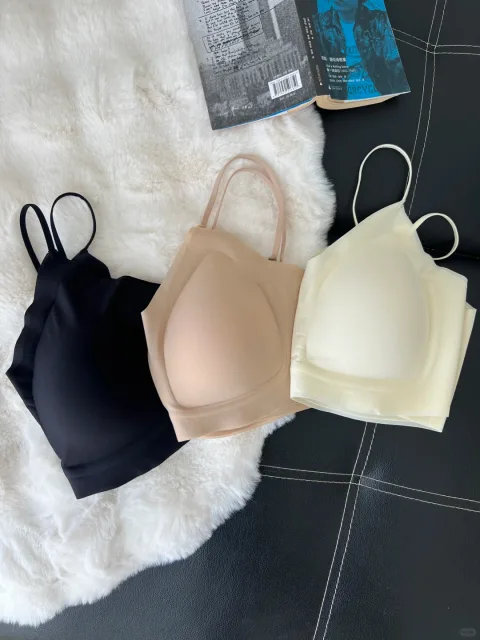 KISSY氧心山茶花养肤文胸背心无痕果冻胶支撑小胸聚拢内衣女 图片 3