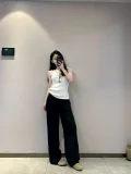 MissWiss凉感阔腿裤女夏薄款松弛垂坠显瘦休闲裤宽松夏季高腰休闲 图片 4