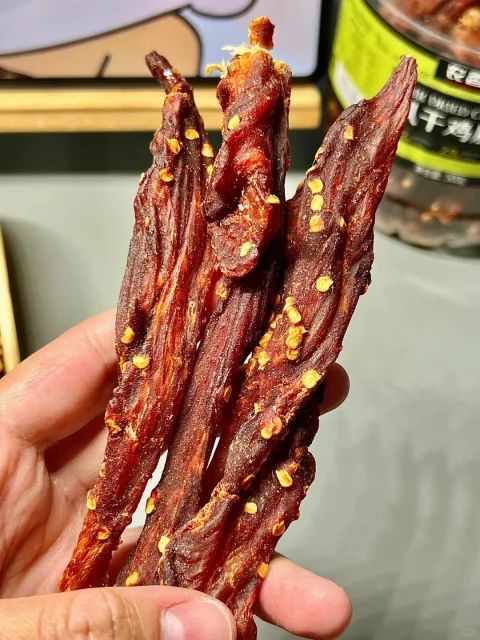 农香森风干鸡肉干手撕低嚼减劲脂耐嚼期解馋即食高蛋白夜宵零食H 图片 4