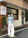 MissWiss凉感阔腿裤女夏薄款松弛垂坠显瘦休闲裤宽松夏季高腰休闲 图片 6