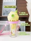 哈尔斯吸管保温杯陶瓷内胆女高颜值水杯学生便携咖啡杯子2026新款 图片 6