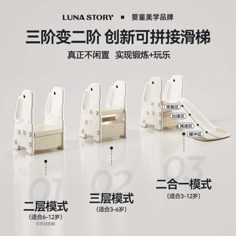 月亮故事宝宝洗手台阶凳踩脚凳儿童洗漱凳阶梯扶手凳楼梯滑滑梯需买2件 6.9元 - 86线报