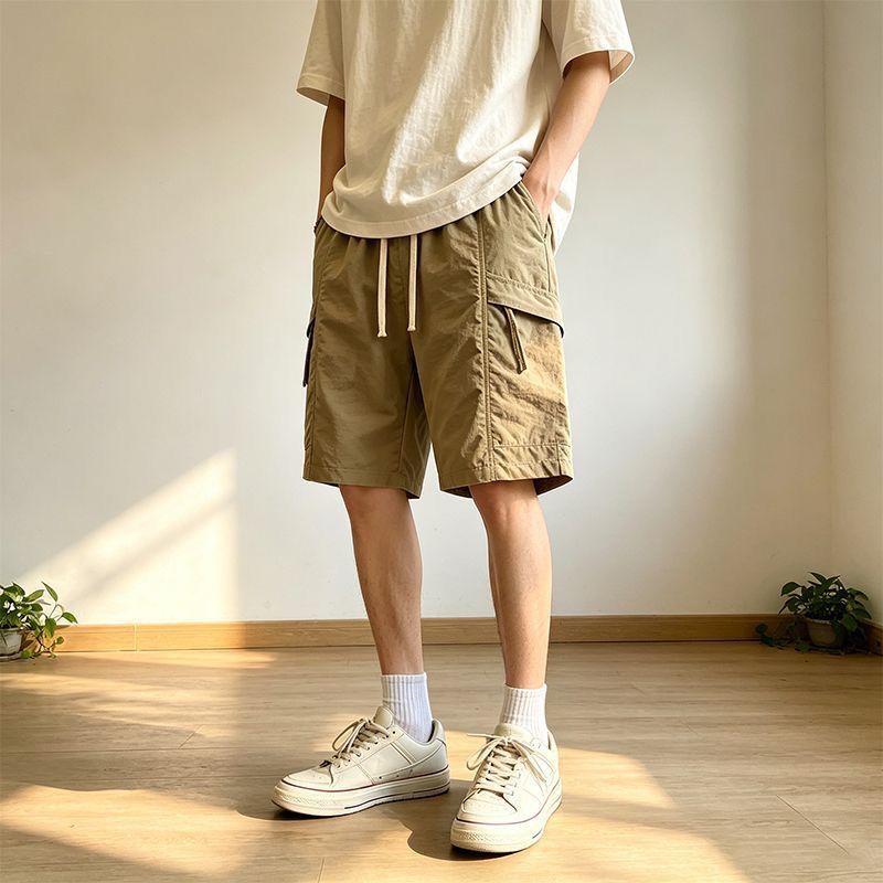 马登夏季日常穿搭男士五分裤工装风宽松速干轻薄透气时尚休闲户外短裤品质通勤男装 29.9元 - 美泡泡