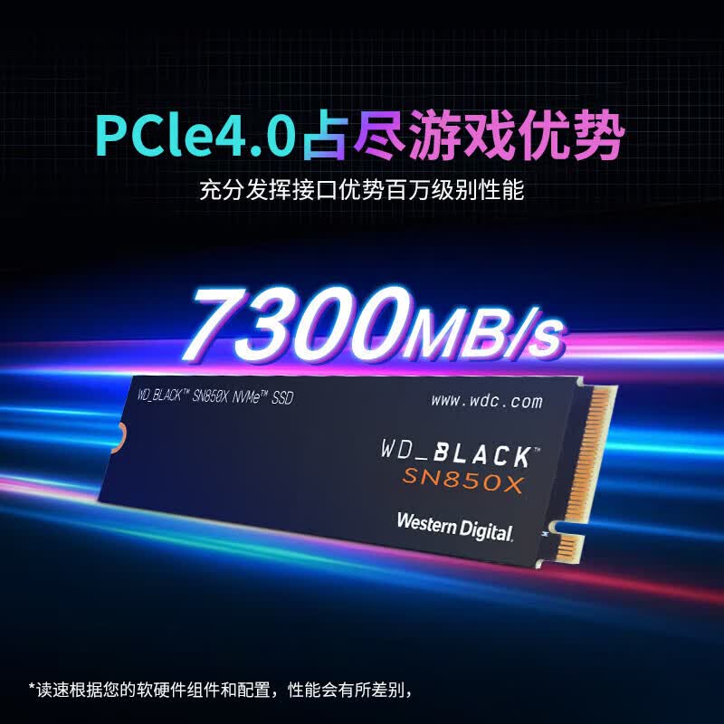 闪迪SSD固态硬盘M.2接口原西数SN850X PCIe4.0游戏电竞电脑扩展硬盘AI电脑配件1TB - 86线报