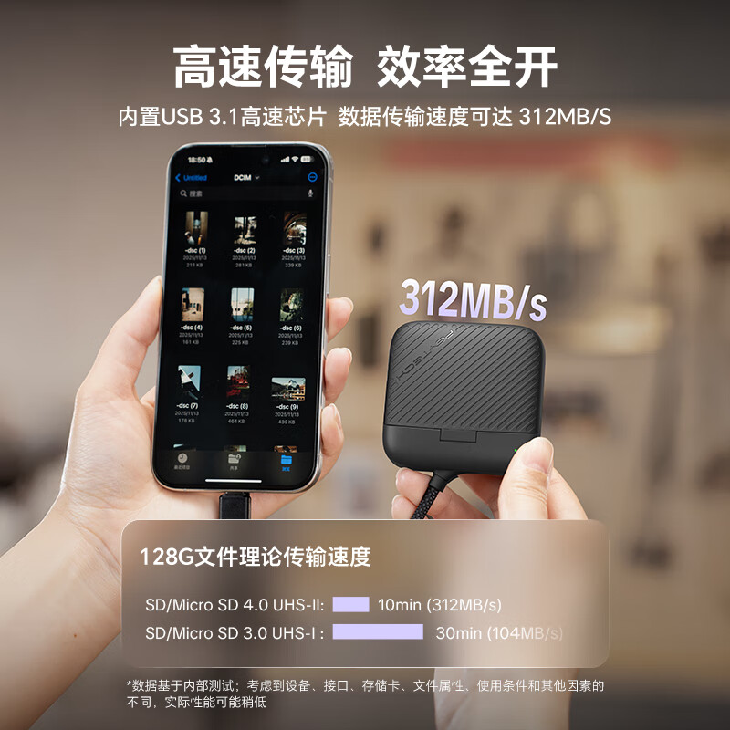 PGYTECH Mini闪传卡盒蒲公英读卡器双卡读取USB3.1 111.15元 - 线报酷