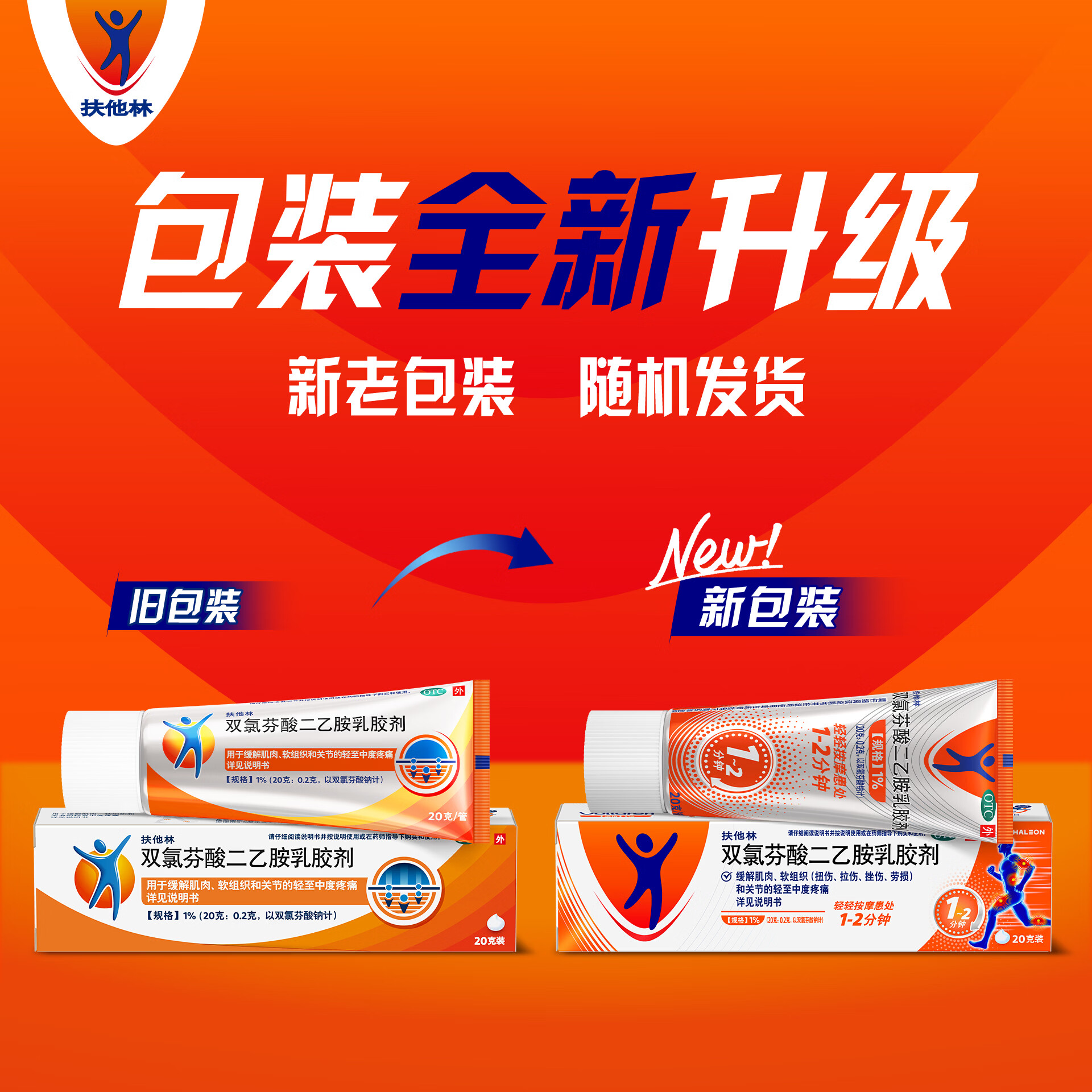 扶他林双氯芬酸二乙胺乳胶剂1%*20g 20.49元 - 86线报