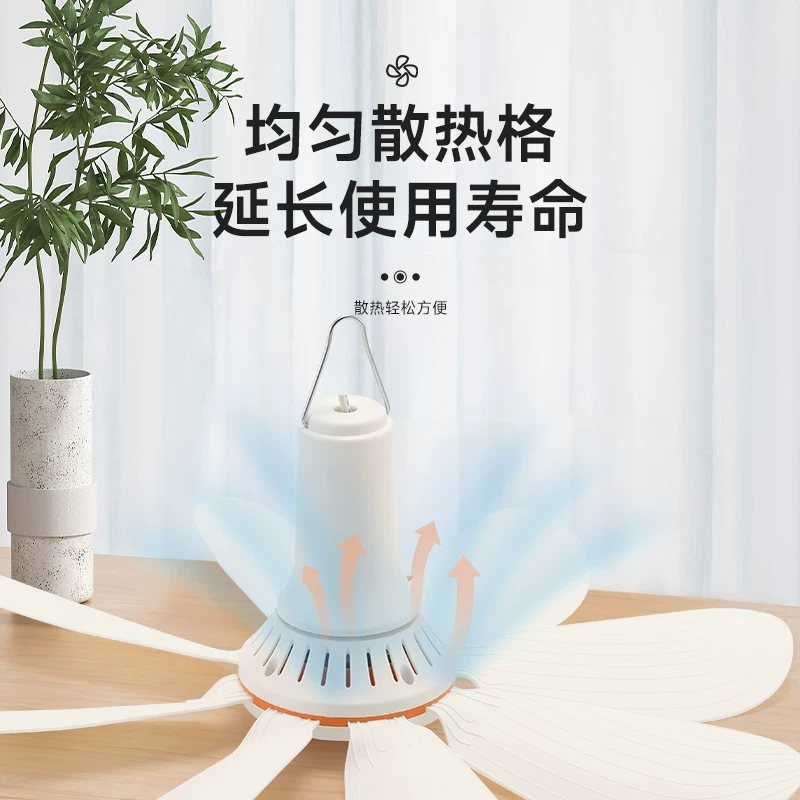 祥珑小吊扇宿舍学生家用床上挂大风力迷你蚊帐吊式电风扇音静小型风扇 5.47元 - 线报酷