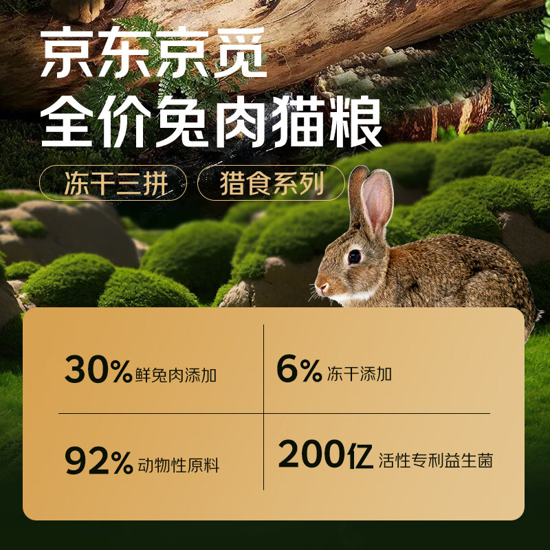 京觅全价兔肉冻干三拼猫粮1.8kg 29.7元 - 线报酷 京觅全价兔肉冻干三拼猫粮1.8kg 29.7元 - 线报酷