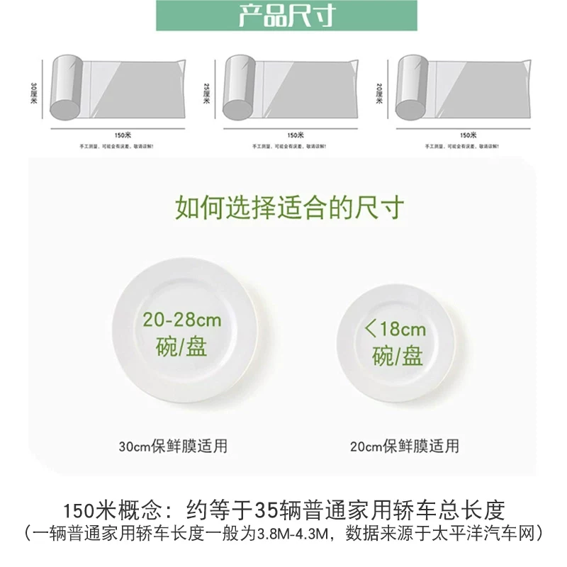 妙潔妙洁保鲜膜点断式免刀撕套食品级专用经济装家用耐高温厨房微波炉 29.09元 - 线报酷