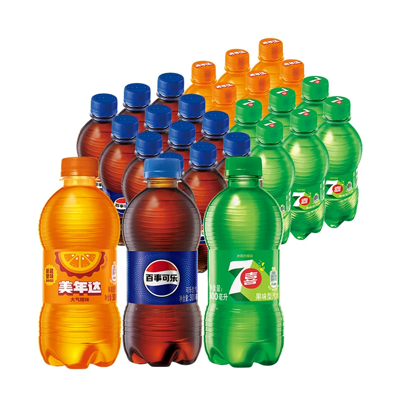 百事可乐+美年达+七喜碳酸饮料300ml*24瓶 31.9元 - 86线报
