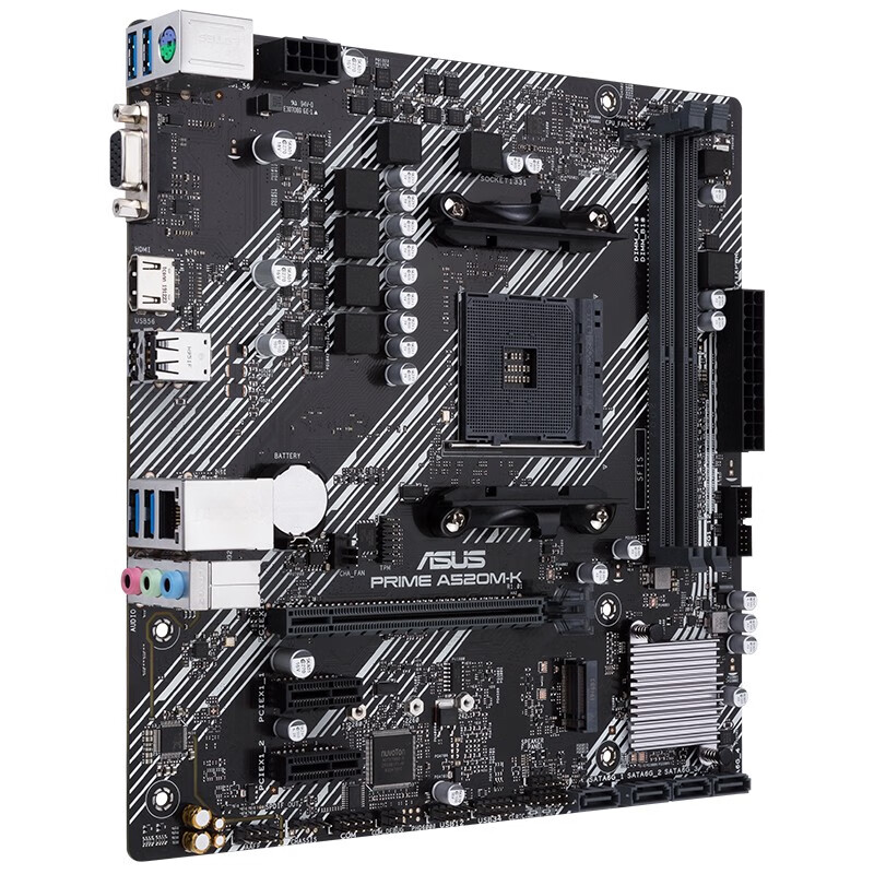 华硕 PRIME A520M-K M-ATX主板（AMD AM4、A520） 399元 - 折送网