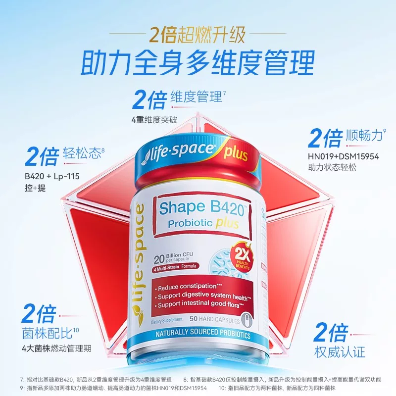 益倍适lifespace益倍适成人广谱/b420/女性/儿童益生菌肠道养护身材管理40粒 - 86线报