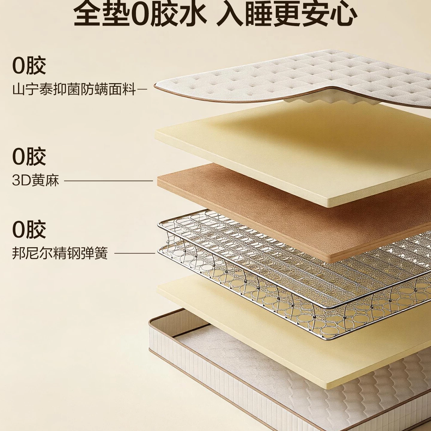 全友105171K椰棕弹簧床垫 445.4元 - 86线报 全友105171K椰棕弹簧床垫 445.4元 - 86线报