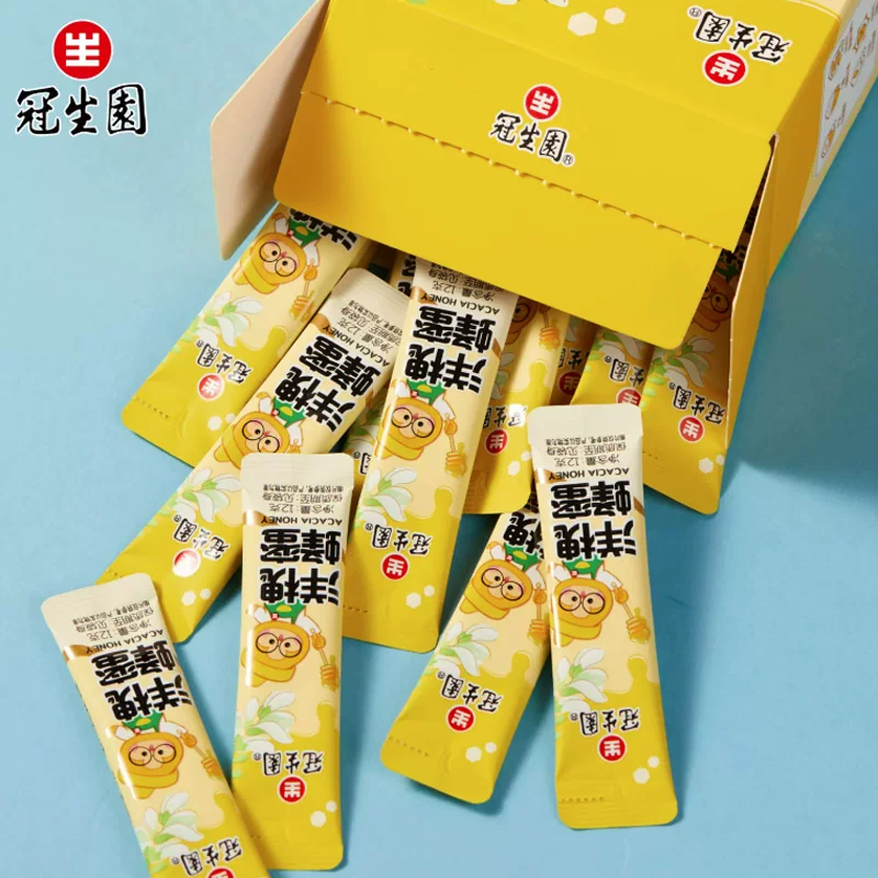 冠生园洋槐蜂蜜便携装32袋*2盒768克 9.3元 - 美泡泡