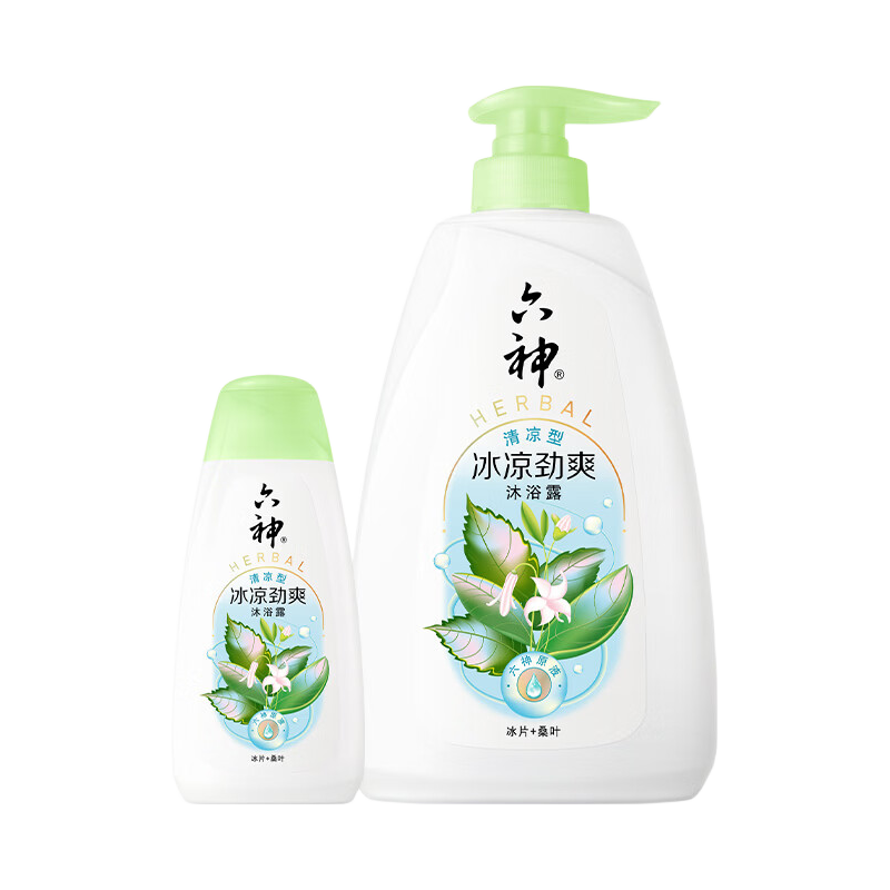 六神沐浴露冰片+桑叶冰凉劲爽薄荷凉感650g+180g 14.67元 - 86线报 六神沐浴露冰片+桑叶冰凉劲爽薄荷凉感650g+180g 14.67元 - 86线报