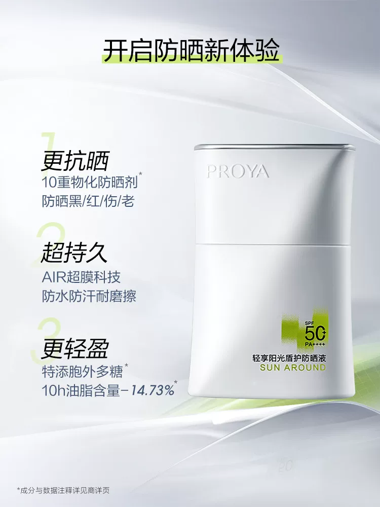 珀莱雅盾护防晒SPF50+ PA++++ 50ml赠同款15ml*3 119.6元 - 线报酷