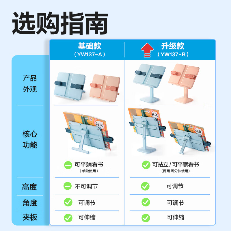 得力桌面升降阅读架读书神器 36元 - 线报酷