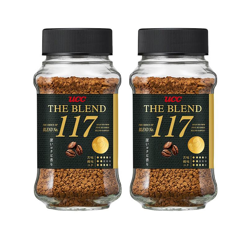 UCC 117黑咖啡粉 140g 新品 117*2瓶 券后61.9元 - 86线报
