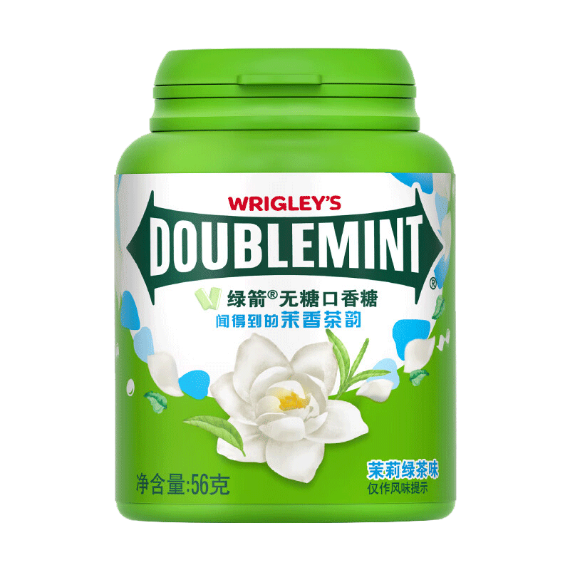 绿箭无糖茉莉绿茶味口香糖56g/瓶约40粒 5.5元 - 86线报