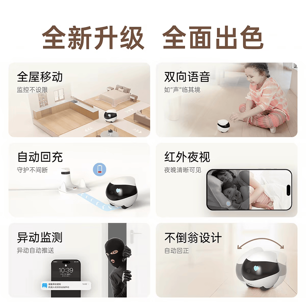 Enabot家庭机器人EBO SE全屋移动监控摄像头 503.2元 - 86线报