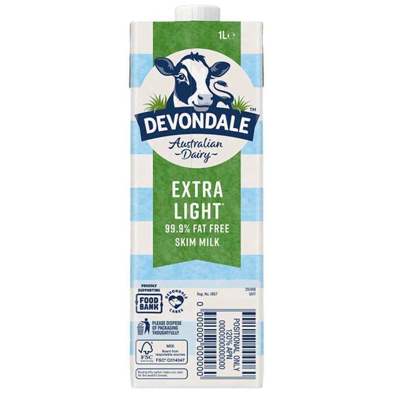 Devondale德运脱脂纯牛奶1L×10盒 89元 - 86线报