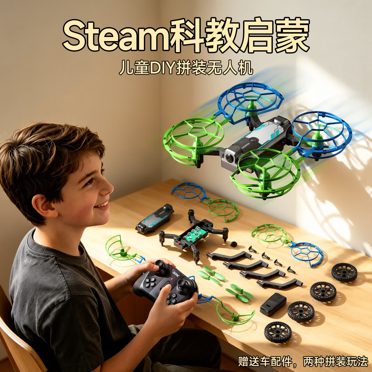 4DRC 6K高清双摄无人机+双电+陆空双用 89元 - 美泡泡 4DRC 6K高清双摄无人机+双电+陆空双用 89元 - 美泡泡