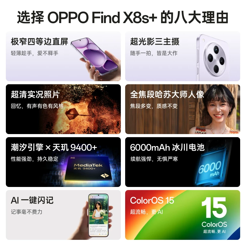 OPPO Find X8s+ 12GB+256GB 2804.15元 - 86线报