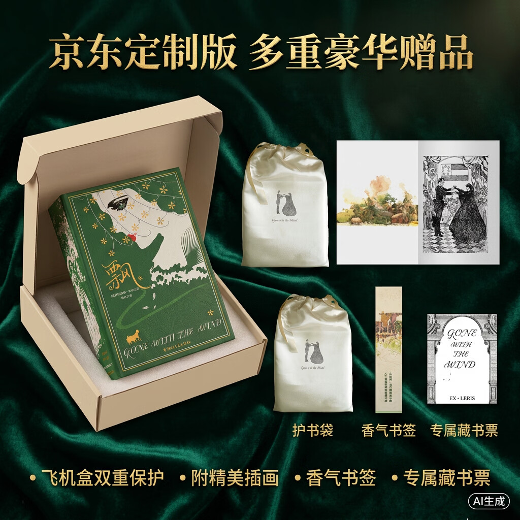 《飘》皮面珍藏刷边京东定制版90周年纪念版 77.4元 - 86线报