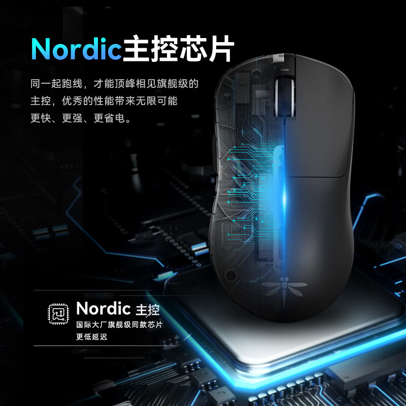 VGN蜻蜓F1Pro 2.4G双模无线鼠标26000DPI黑色 116.57元 - 86线报