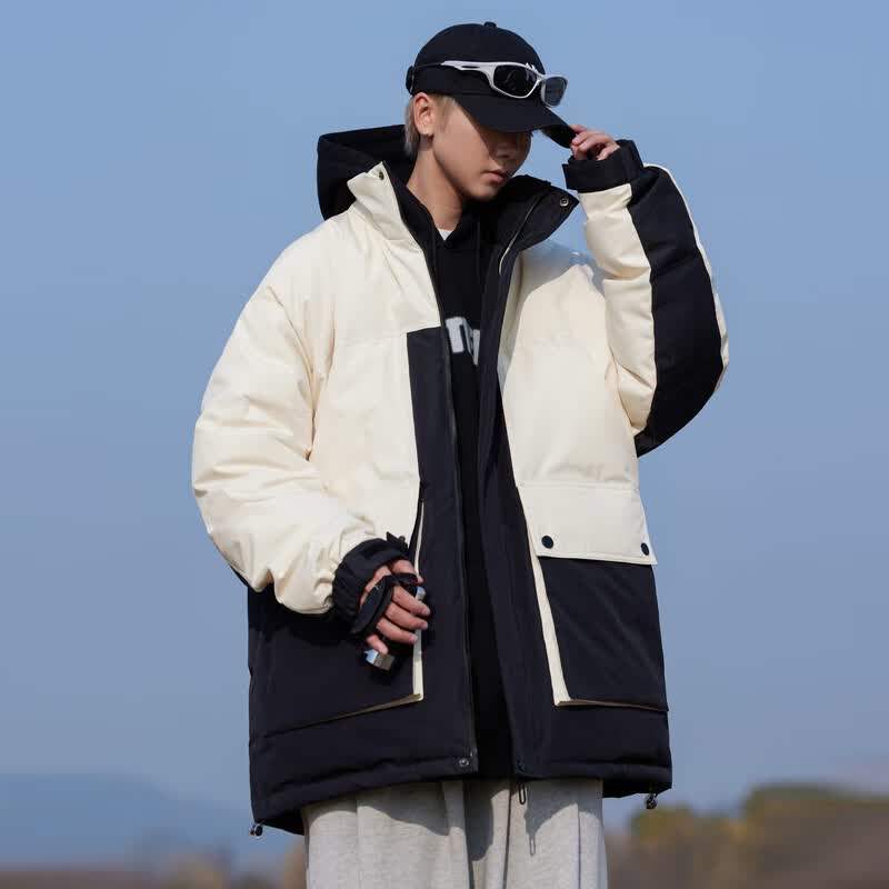 雪中飞 冬季立领短款保暖防寒羽绒服 券后159元 满100减30元 - 86线报