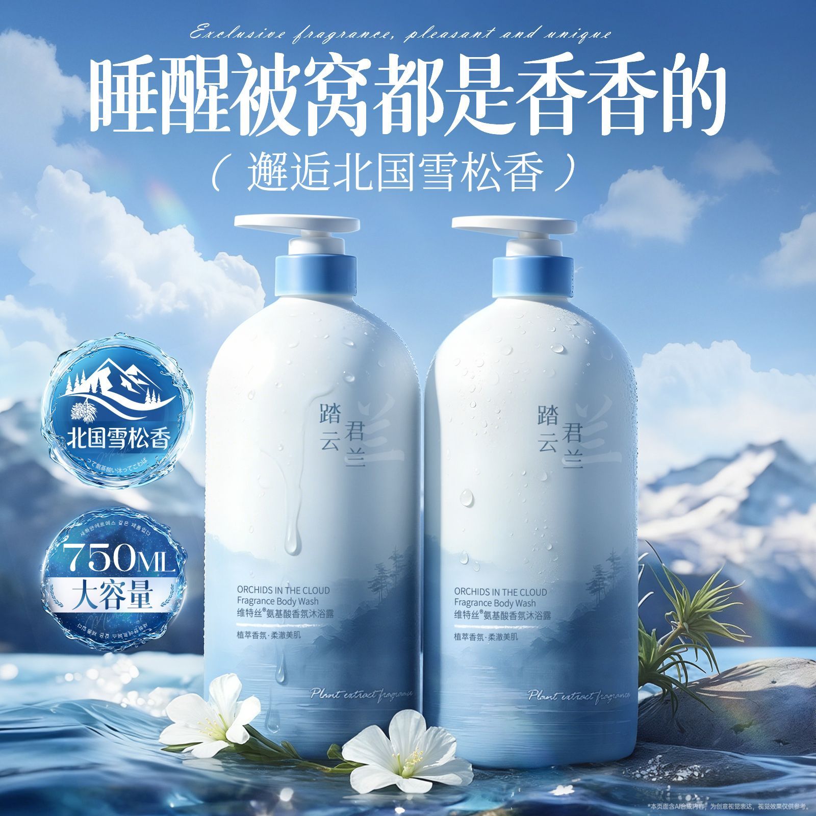 Vetes氨基酸香氛沐浴露控油保湿润肤持久留香大容量学生 34.5元 - 折送网
