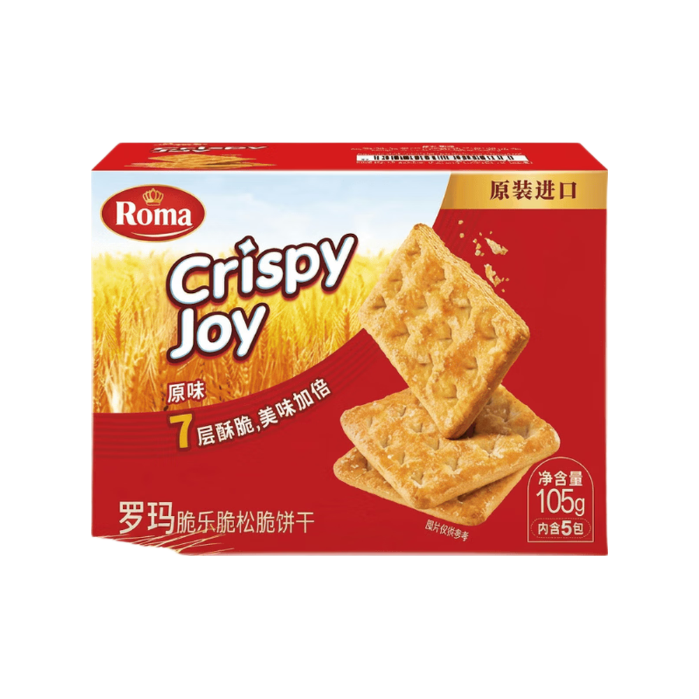ROMA罗玛脆乐脆松脆饼干原味105g*10件 18.9元 - 86线报