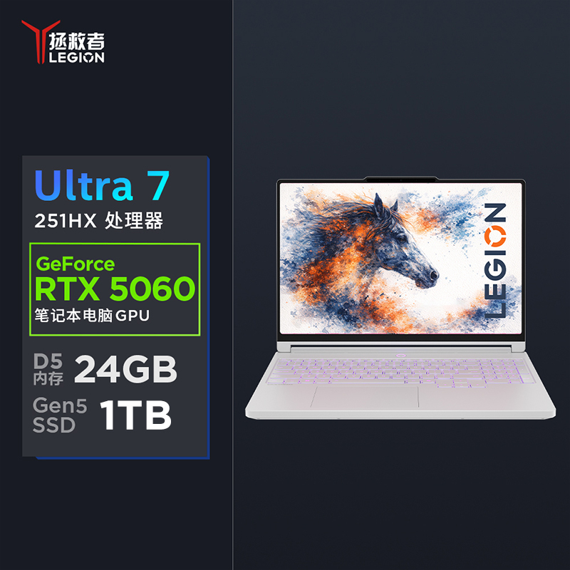 联想拯救者Y7000X 2026AI元启 15.3英寸电竞游戏本Ultra 7 251HX白 - 86线报