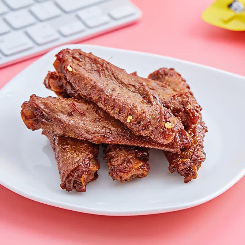 周黑鸭甜辣味卤鸭脖锁骨鸭翅混合装解馋鸭肉小零食甜辣味鸭翅中21g 需买15件 1.32元 - 86线报