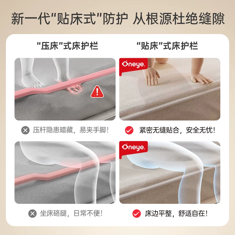 丸丫床围栏宝宝防摔床边挡板婴儿防掉防护栏儿童升降床护栏加高2.2米单片装升级加固款简灰 238元 - 86线报