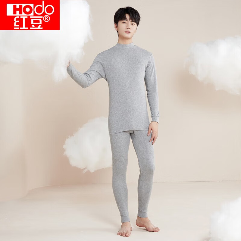 红豆男装男女士100%纯棉保暖内衣两件套上衣+裤子 29.9元 - 线报酷