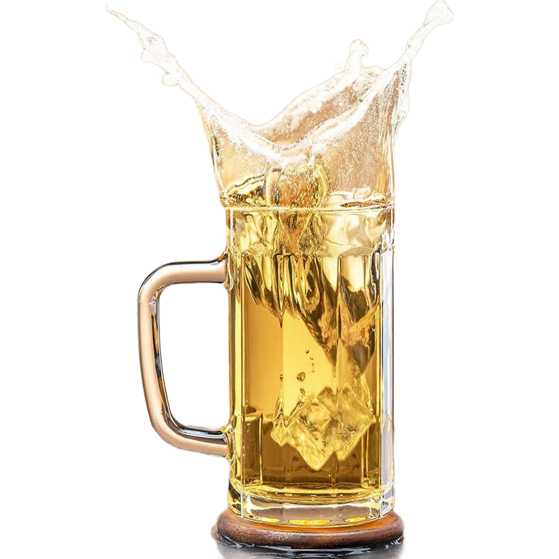 啤酒杯400ml4只装加厚带把扎啤杯 7.89元 - 86线报